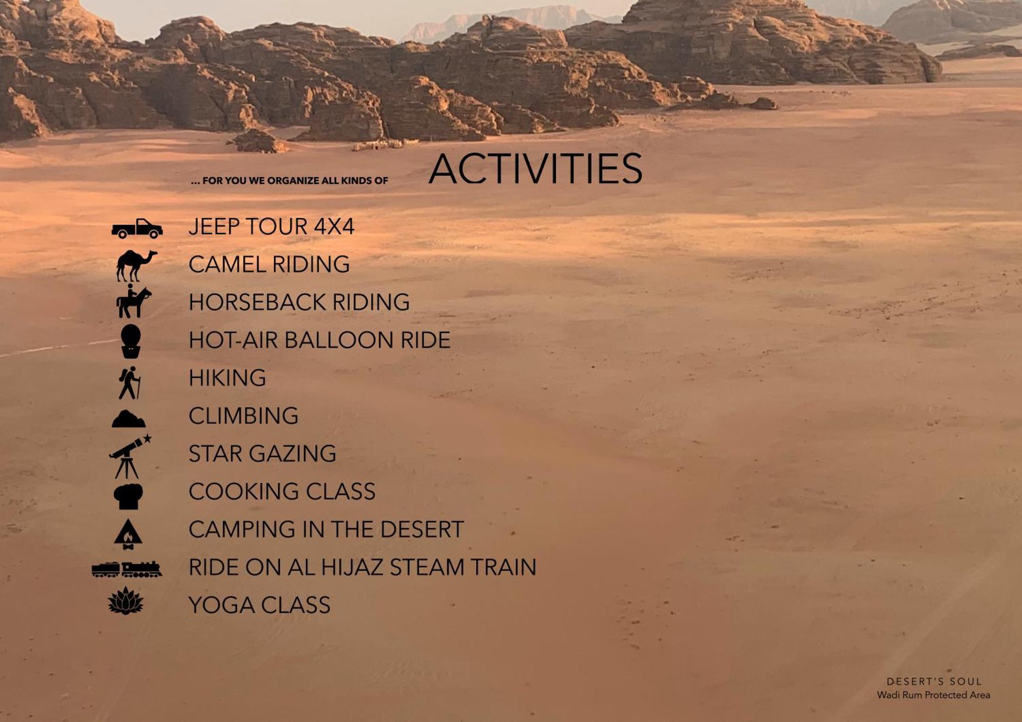 Desert'S Soul Wadi Rum Ad Disah Buitenkant foto